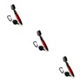 thumbnail image 3 of Ruiboury Golf Club Brush Portable Handheld Replacement Double-sided Ball Shoe Brushes Red Lidless 3Set, 3 of 6
