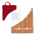 thumbnail image 2 of Pan Flûte Instrument Professionnel Bambou Pan Pipe Instrument à Vent avec 15 Tuyaux G Conception Clé pour la Performance sur Scène, 2 of 7
