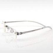 Useful Unisex Mens Womens Reading Glasses with Rimless 10 to-40 Frame O6V0