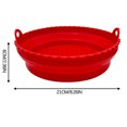 thumbnail image 4 of Pompotops Tapis de Cuisson en SILICONE Réutilisable pour Friteuse à Air Chaud, Plateau de Friteuse Pliable, Liquidation, 4 of 8