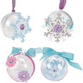 thumbnail image 3 of 50 PCS 4cm Transparent Fillable Balls Clear Fillable Ornaments Balls Christmas Tree Home Decoration, 3 of 10