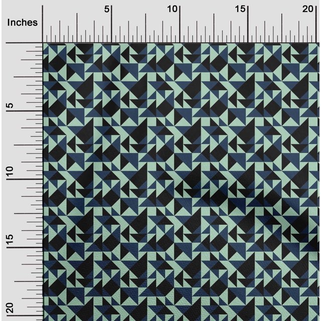 oneOone Polyester Lycra Fabric Triangle Geometric Printed Craft Fabric BTY 56 Inch Wide