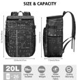 thumbnail image 2 of Scientific Formula and Laboratory Print Cooler Backpack, Insulated Leakproof Bag for School, Outdoor, and Study Travel, 2 of 6