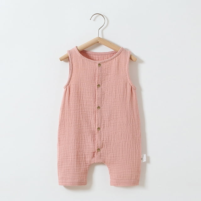 TopLLC Baby Spring New Onesie Newborn Climbing Clothes Short Sleeve Thin Ha Clothes Bag Fart Clothes Kid Rompers