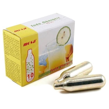 Mosa CO2 Soda Chargers, 10 Pack