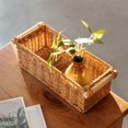 thumbnail image 1 of Chmadoxn Kitchen Storage & Organization, Woven Storage Basket Hand Woven Desktop Storage Box Bathroom And Kitchen Storage Basket With Handles For Home Office Storage Plastics Storage Basket, 1 of 6