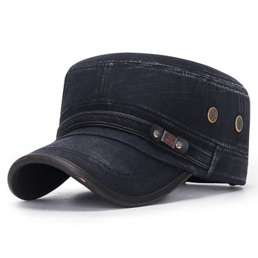 Casquette Militaire Casquette Cadet de l'Armée Hommes Femmes Casquette de Baseball Décontractée Chapeau de Soleil Sangle Ajustable