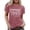 Pink, variant on LUOGENLI Female T-shirts for Womens Vintage Graphic Print Short Sleeve T Shirt for Women Casual Retro Tee Top T-shirts for Women Graphic Tee Funny Summer Clothes Black XXL
