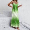 thumbnail image 4 of Puyaiuu Robe Maxi Imprimée pour la Saint-Patrick pour Femme, Robe de Fête Sans Manches à Col en V avec Design Fendu, Tenue Décontractée Festive pour Fêtes d'Été et Célébrations en Plein Air, Cadeau, 4 of 8