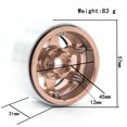 thumbnail image 2 of Moobody Aluminum Alloy Wheel Rim Beadlock Wheel Rims Hub 4pcs Replacement for 1/10 TRX4 Axial SCX10 90046 SCX10 III AXI03007 AXI03003 RC Car, 2 of 7
