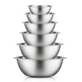 thumbnail image 1 of JoyJolt Stainless Steel Mixing Bowls - Silver, 1 of 6