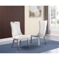 thumbnail image 3 of Round White Marble 5pc Dining Set with Silver Stainless Steel and 4 Chairs, 3 of 4