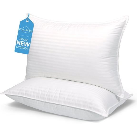 Bed Pillows 2-Pack Queen Size Luxury Hotel Pillow for Side and Back Sleeper Pillows for Bed with Cooling Cover
