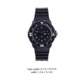 thumbnail image 2 of UPGRATOR Quartz Movement Black Silicone Watch with Arabic Numerals for Comfortable Wear, 2 of 5