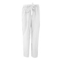 thumbnail image 4 of LSLJS Mode Femmes Couleur Unie Lin Ceintures Droites Pantalons Longs Décontractés, Pantalons de Survêtement pour Femmes, 4 of 4