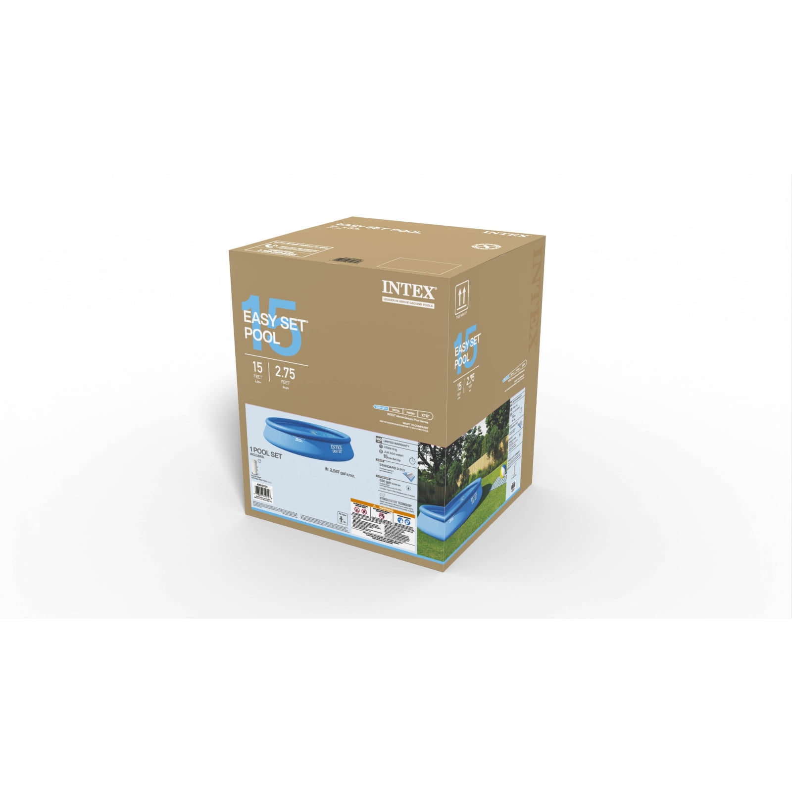 Ensemble piscine Easy Set Intex de 15 pieds x 33 pouces