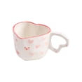 thumbnail image 1 of Valentine's Day Heart Shaped Ceramic Mug For Coffee Milk Meaningful Idea Present, 1 of 4