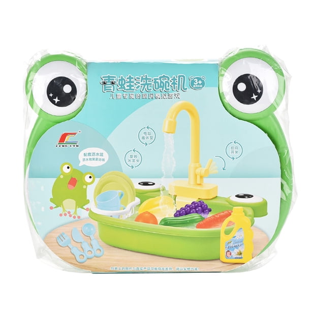 Évier De Cuisine Jouet 33 Pièces – Système De Cycle D'eau, Accessoires Alimentaires, Jeu De Rôle Dès 3 Ans