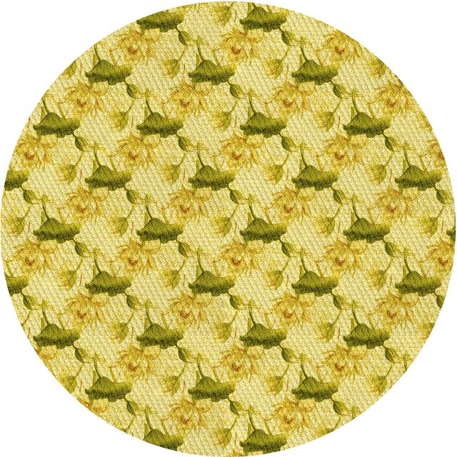 Ahgly Company Tapis d'Intérieur Lavables en Machine, Ronds, Transitionnels, Brun Caramel, Ronds de 6'