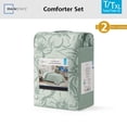 thumbnail image 3 of Mainstays Twin/Twin XL Comforter Set, Soft Lightweight & All Season, 2-Piece, Blue Floral, 3 of 12