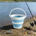 thumbnail image 4 of Dvkptbk plastic bucket Portable Foldable Water Bucket Car Fishing Bucket Travel and Home Plastic Bucket Thickened Small Bucket for Car and Outdoor Use., 4 of 7