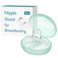 thumbnail image 1 of Paruu Contact Nipple Shields, Butterfly Silicone Breastfeeding Nipple Shields, Include Carry Case (20mm), 1 of 7