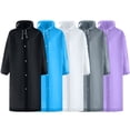 thumbnail image 1 of Weiqiqre Manteau de Pluie pour Femmes avec Capuchon Ponchos de Pluie pour Adultes Imperméable Portable Réutilisable Lot de 5 avec Capuchon à Cordon Restez au Sec avec Style, 1 of 8