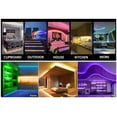 thumbnail image 2 of Lumières DEL pour Télé PC Moniteur de Jeu Télé Rétroéclairage DEL Télécommande Bandes Lumineuses DEL Changeant de Couleurs Alimentées par USB Lumières de Télé RVB Bandes Lumineuses Multicolores pour Pièces Fête Bar Décoration Étanche, 2 of 8