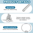 thumbnail image 3 of Uxcell Quick Release Pin Bimini Top Pin Marine Hardware Carbon Steel 5/16"x0.83", 3 of 7