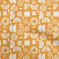 thumbnail image 1 of oneOone Tissu en Coton Flex Jaune Moutarde Abstrait pour Robe Tissu Imprimé au Mètre 40 Pouces de Large, 1 of 4