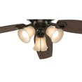 thumbnail image 2 of Hunter Builder Low Profile 52" Indoor Ceiling Fan with Light Kit, New Bronze, 2 of 9