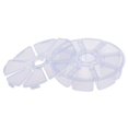 thumbnail image 4 of Bgsha Plastic Round 8 Grids Desktop Storage Box Travel Cosmetic Jewelry Organizer, 4 of 9