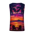 thumbnail image 5 of lSLJS Women Floral Printing Tank Round-Neck Sleeveless Block Tunic Tee Tops, Womens Tank Tops, 5 of 5