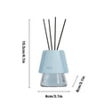 thumbnail image 2 of RRJ Rattan Reed Diffuser for Car Home Office, 130ml Fragrance Oil Cup Aromatherapy, Hotel Bathroom Interior Decor, Natural Air Freshener Deodorizer, Glass Bottle Rattan Sticks Scented Home Decor, 2 of 3