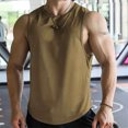thumbnail image 1 of Quick Drying Muscle Shirts for Men,Summer Regular Fit Racerback Workout Tank Tops,Sleeveless Athletic Crewneck Top, 1 of 6