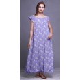 thumbnail image 3 of Bimba Robe de Nuit Imprimée pour Femmes en Rayonne Longue Maxi Robe de Sommeil Robe de Nuit, 3 of 4