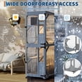 thumbnail image 4 of Wooden Outdoor Catio Enclosure with Wheels – Modular Cat Patio House, Weather-Resistant, 4 of 7