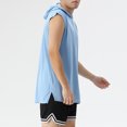 thumbnail image 3 of Timegard Shirts for Men Summer Solid Color Sleeveless Hoodies Pullover Top Casual Workout Tee Shirts, 3 of 5