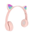 thumbnail image 3 of Headset, Foldable  Cat Ear Headset Support Memory Card, Cute Headphone With LED Light For Phone Laptop, 3 of 8
