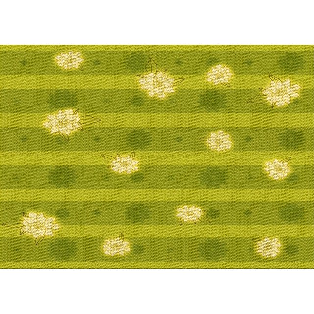 Ahgly Tapis Rectangulaire Lavable en Machine Intérieur Transitionnel Jaune Foncé Vert, 8 Pieds x 12 Pieds
