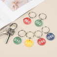 thumbnail image 4 of 10PCS Number Tags 31-40, Number Key Tags Aluminum Numbered Tags Metal Key Tags Keychain with Key Rings for Organizer Field Sales Hangers Clothes Labels ID Tag, Yellow, 4 of 6