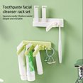 thumbnail image 3 of Porte-dentifrice Mural 2-en-1 Tube Facial de Voyage Ménager Détachable Extracteur de Crème Auto-Adhésif Distributeur Détachable pour Maison Blanc, 3 of 8