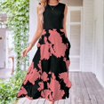 thumbnail image 4 of EIMELI Robe Élégante pour Femmes Mode Irrégulière Fendue Robe Décontractée Simple Vacances au Bord de la Mer, 4 of 7