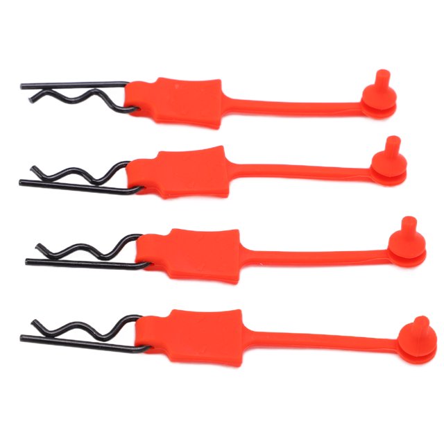 RC Corps Clips Broches, 4Pcs 1/10 RC Corps de Voiture Clips R Broches Universelle RC Voiture Coquille Loquet Clip Modèle de Remplacement Voiture Coquille Accessoire RC Pièce de Rechange