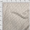 thumbnail image 3 of oneOone Cotton Silk Light Brown Fabric Text Sewing Material Print Fabric By The Yard 42 Inch Wide, 3 of 5