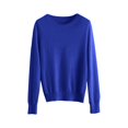 thumbnail image 5 of ManxiVoo Chandail à Capuche Tricoté à Manches Longues et Col Rond pour Femmes pour Automne Hiver Tenue Décontractée Taille P Bleu, 5 of 5