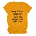thumbnail image 1 of EQWLJWE Chemises pour Femmes Liquidation Femmes Manches Courtes Décontracté T-Shirt Décontracté pour Femmes Drôle à Lettres Imprimées Col Rond Manches Courtes Hauts Blouse T-Shirt, 1 of 3