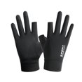 thumbnail image 1 of Women Men Summer Gloves Protection Cool Thin Breathable two finger black, 1 of 8