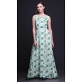 thumbnail image 2 of Bimba Robe Longue Maxi Teinture sur Nœuds pour Femme à Col Rond Imprimée, Robe de Soirée - Très Petit, 2 of 6