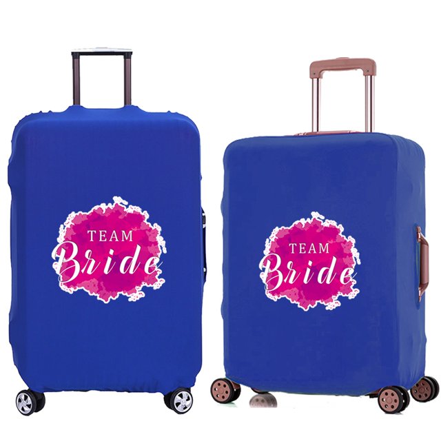 Luggage Cover Travel Suitcase Protective Cover for Trunk Case 18 '' -28 '' Foldable Light Elastic Suitcase Cover Bride Pattern 8Bride018 M